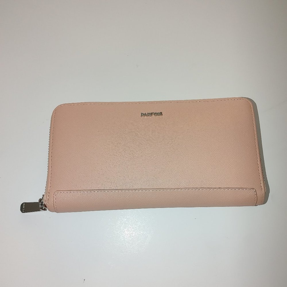 PARFOIS Woman's Leather Multi Compartments wallet Beige New without tag